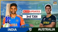 IND vs AUS 3rd T20I Live Score and Updates