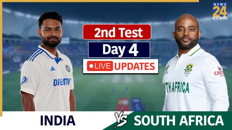 IND vs SA 2nd Test Day 4 Live Scorecard