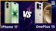OnePlus 15 vs iPhone 17.