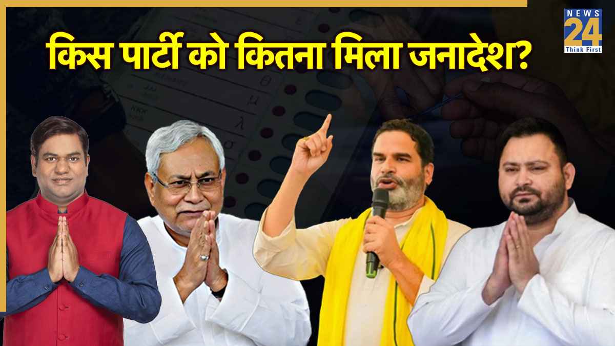 Bihar Election Result 2025 Vote Percentage