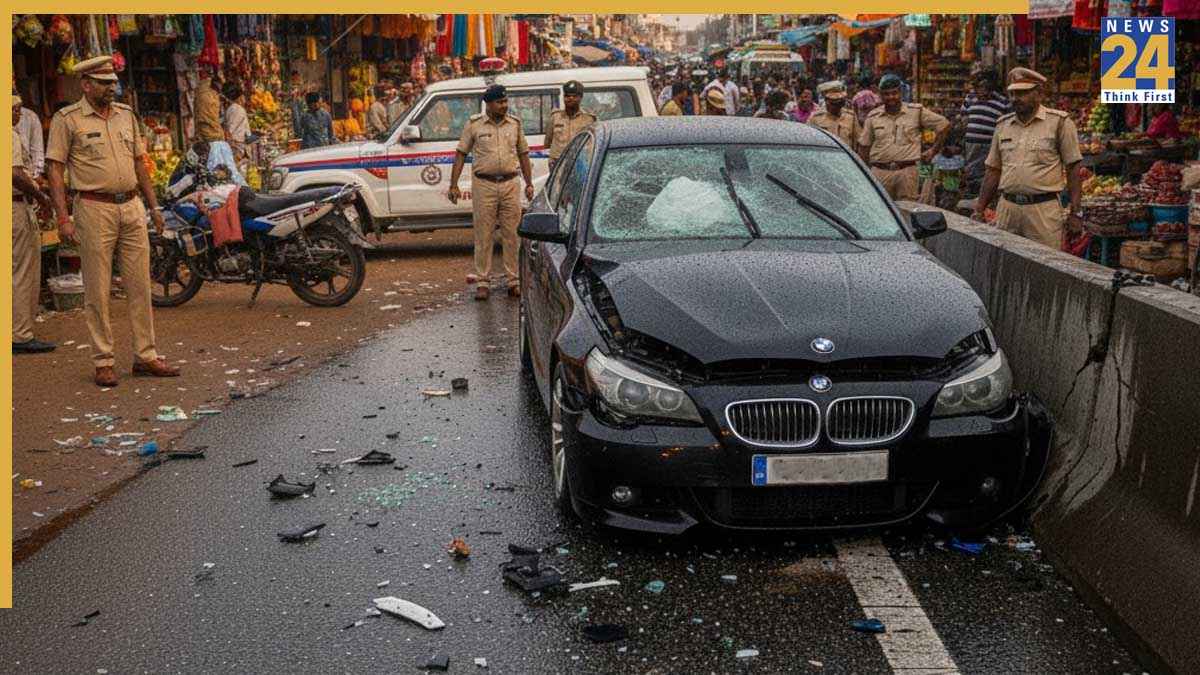 दिल्ली में बड़ा हादसा, एंबियंस माल के सामने मर्सिडीज ने 3 लोगों को कुचला, एक की मौके पर मौत