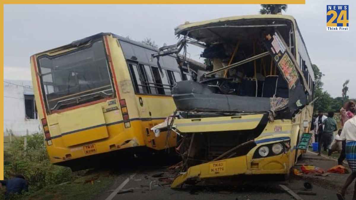 collision between two buses collision between two buses