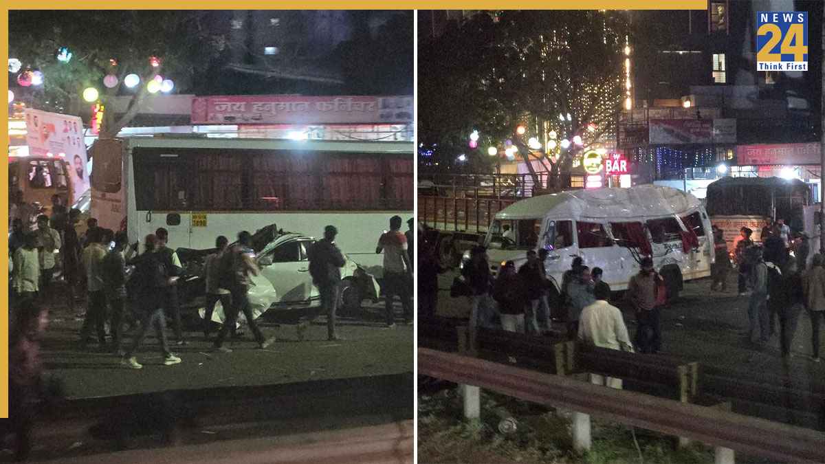 पुणे के नवले पुल पर बड़ा हादसा, अब तक 8 की मौत, बेकाबू कंटेनर ने वाहनों को मारी टक्कर, दो में लगी आग