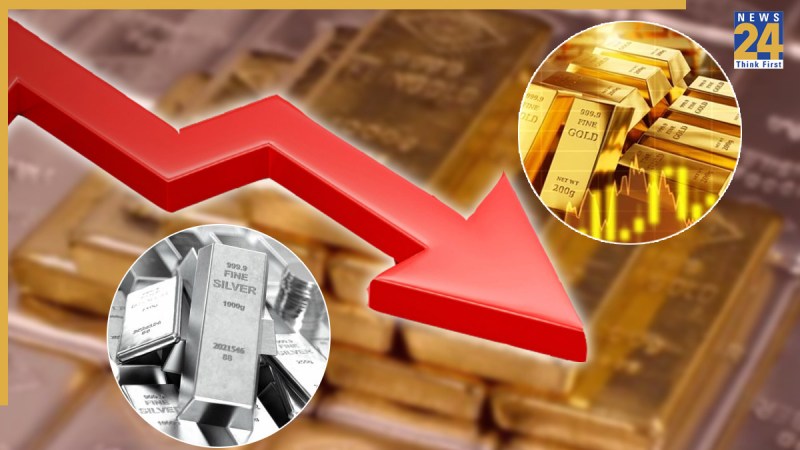 gold silver price falling