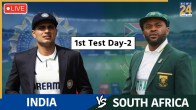 ind vs sa 1st test day 2 live
