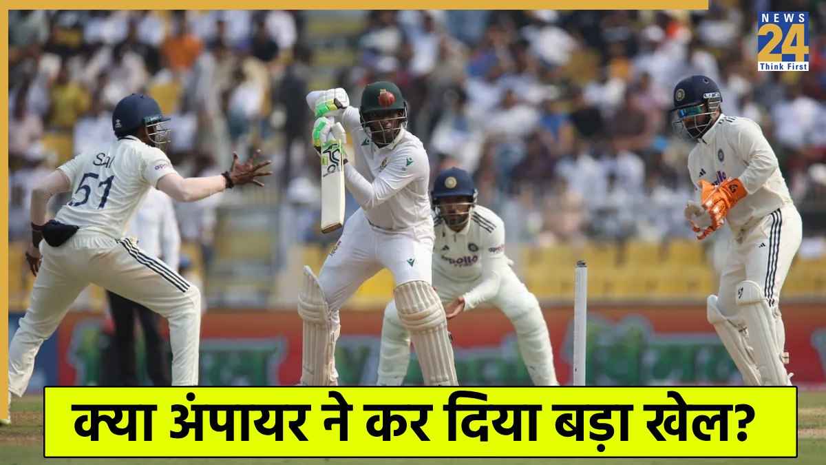IND vs SA: टीम इंडिया के साथ हुई बड़ी बेईमानी! क्या आउट थे सेनुरन मुथुसामी?  
