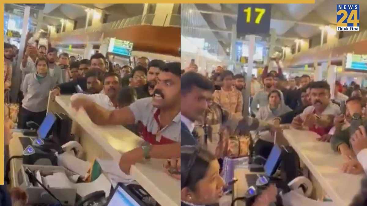IndiGo विमान रद्द होने पर पिता का फूटा गुस्सा, चिल्ला-चिल्लाकर मांगी बेटी के लिए ये चीज