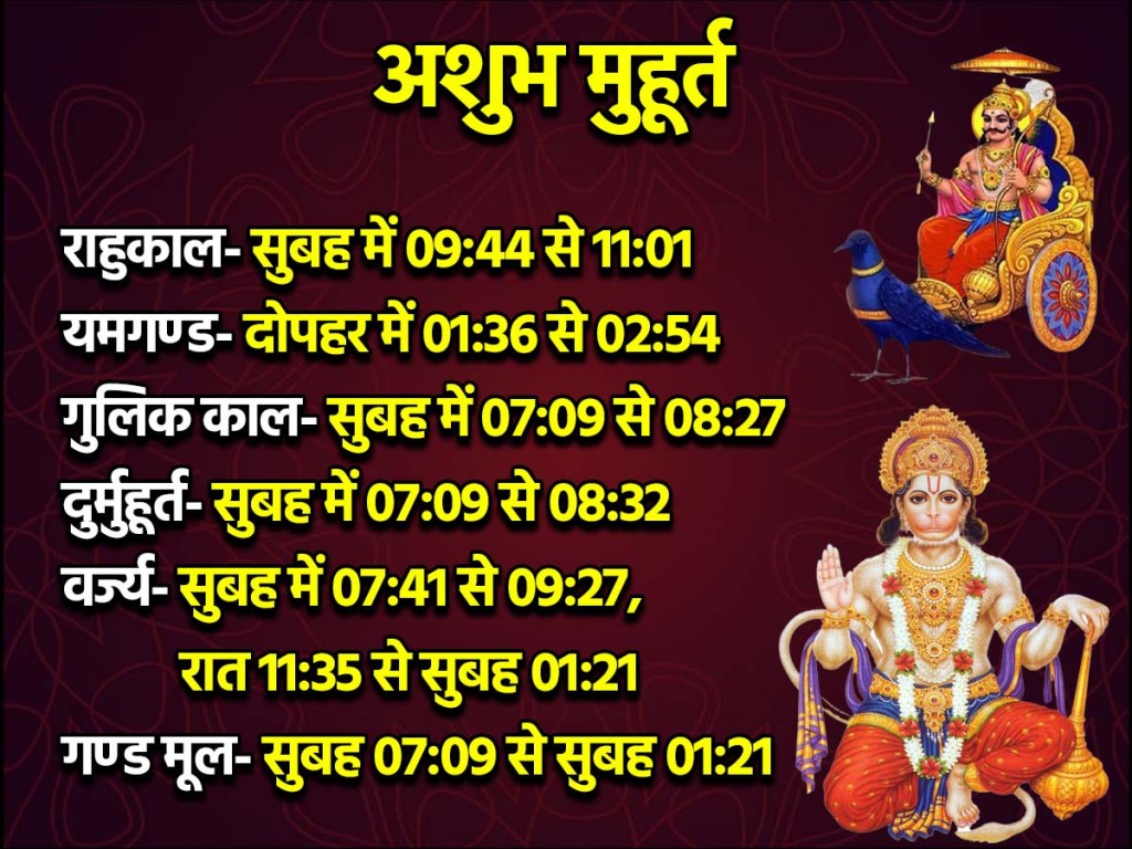 20 December Ashubh Muhurat