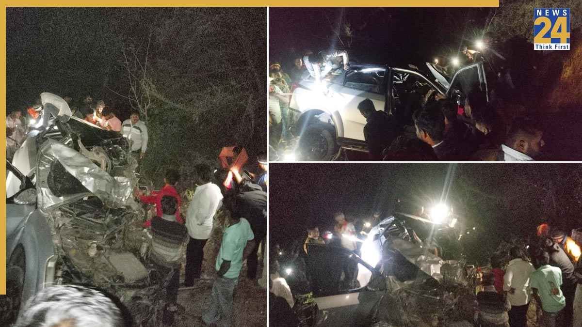 महाराष्ट्र के सोलापुर में बड़ा हादसा, ट्रक से टकराई नवविवाहित जोड़े की कार, 5 लोगों की मौके पर मौत