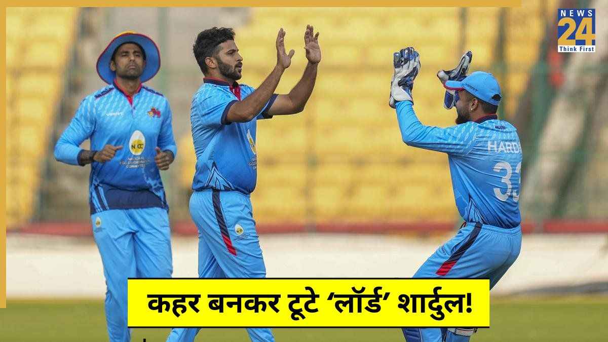 मुंबई खेमे में आते ही Shardul Thakur का चला जादू, 3 ओवर में तहस-नहस किया विपक्षी बैटिंग ऑर्डर