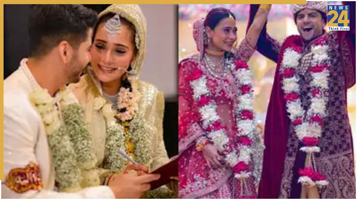 Sara Khan-Krish Pathak की रिसेप्शन पार्टी में टीवी सितारों का जलवा, देखें वीडियो
