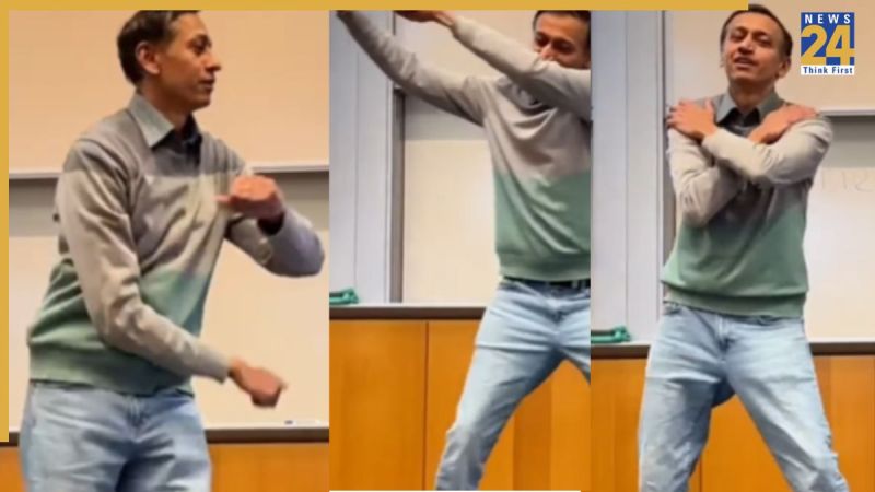 प्रोफेसर का वीडियो बना इंटरनेट का फेवरेट. Image Source Social Media