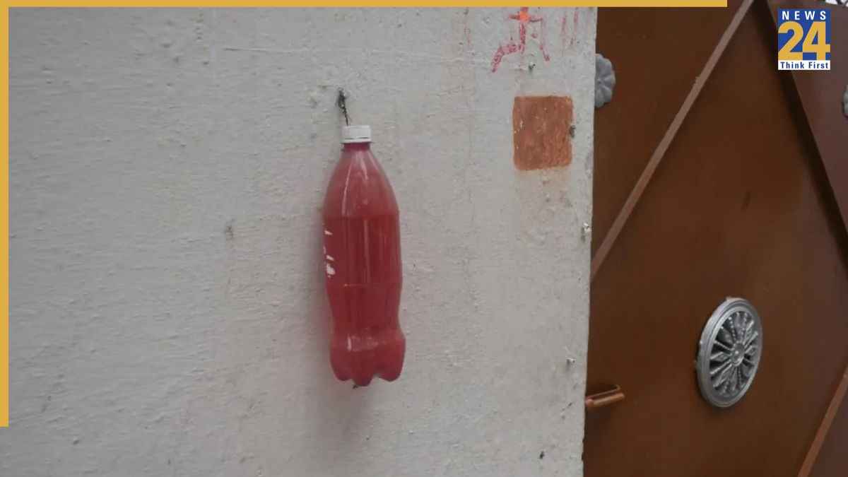 kanpur bottles outside house