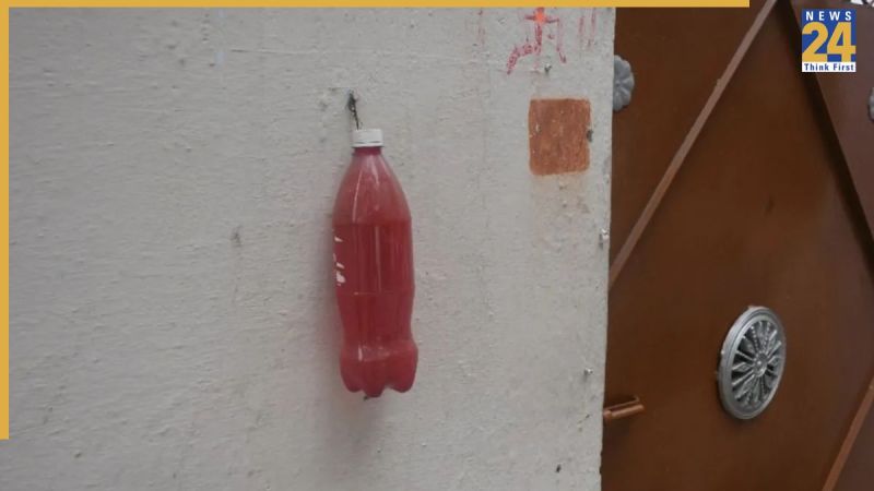 kanpur bottles outside house