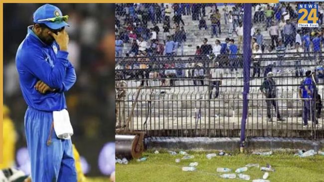 When Crowd Hurled Bottles Barabati Stadium