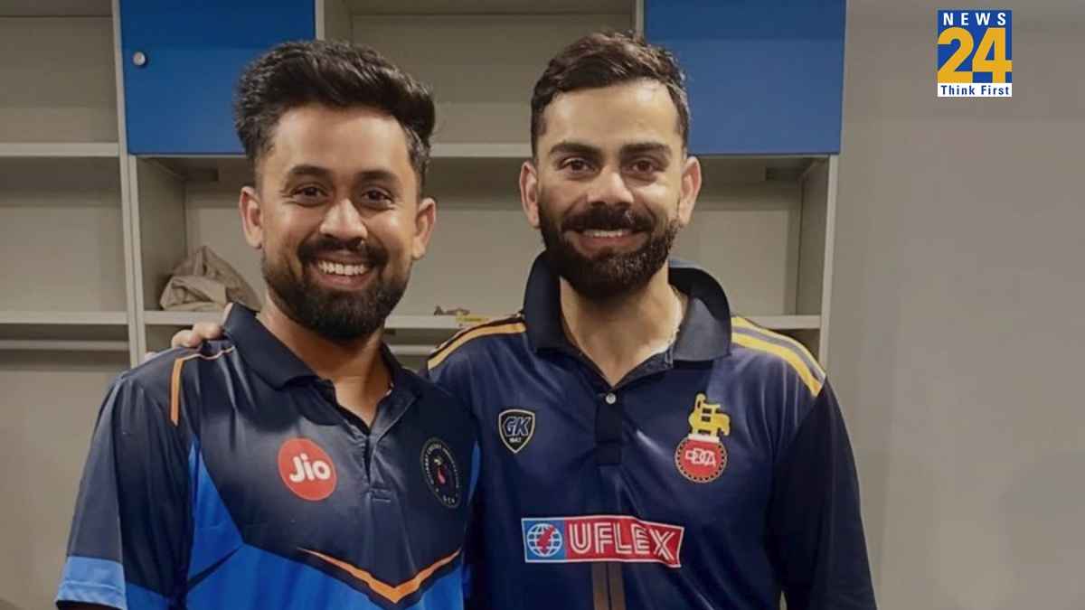 Virat Kohli and Vishal Jayswal Virat Kohli and Vishal Jayswal