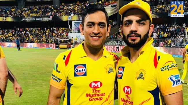 ध्रुव शौरी एमएस धोनी के साथ सीएसके में