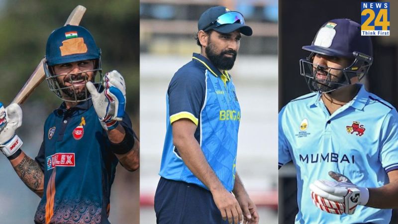 रोहित शर्मा विराट कोहली और मोहम्मद शमी रोहित शर्मा विराट कोहली और मोहम्मद शमी