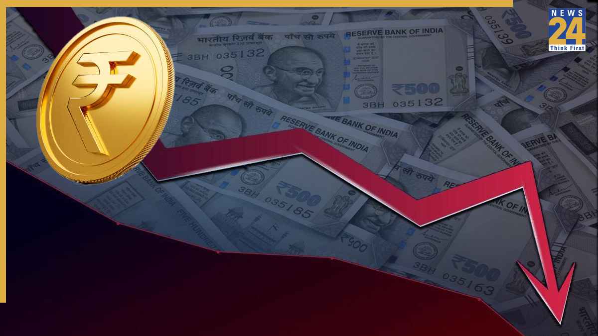 rupee at record low