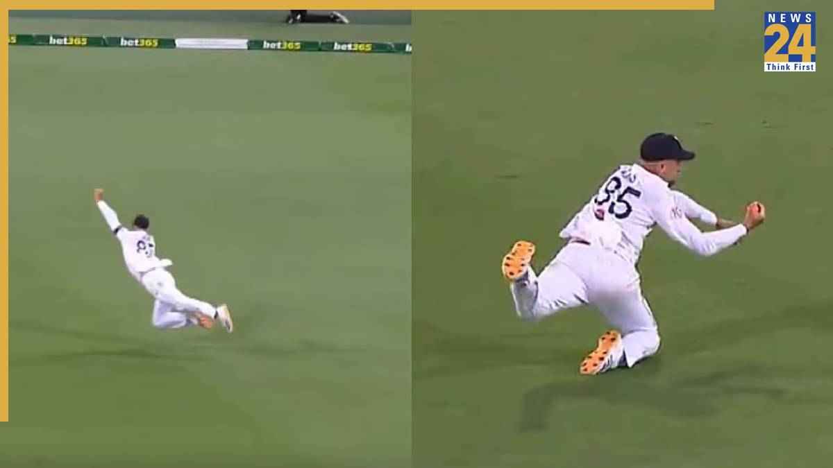 AUS vs ENG: विल जैक्स ने उड़कर एक हाथ से पकड़ा हैरतअंगेज कैच, VIDEO देख आप भी हो जाएंगे हैरान!