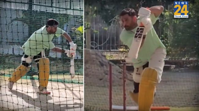 एमएस धोनी बल्लेबाजी करते हुए आईपीएल 2026 से पहले