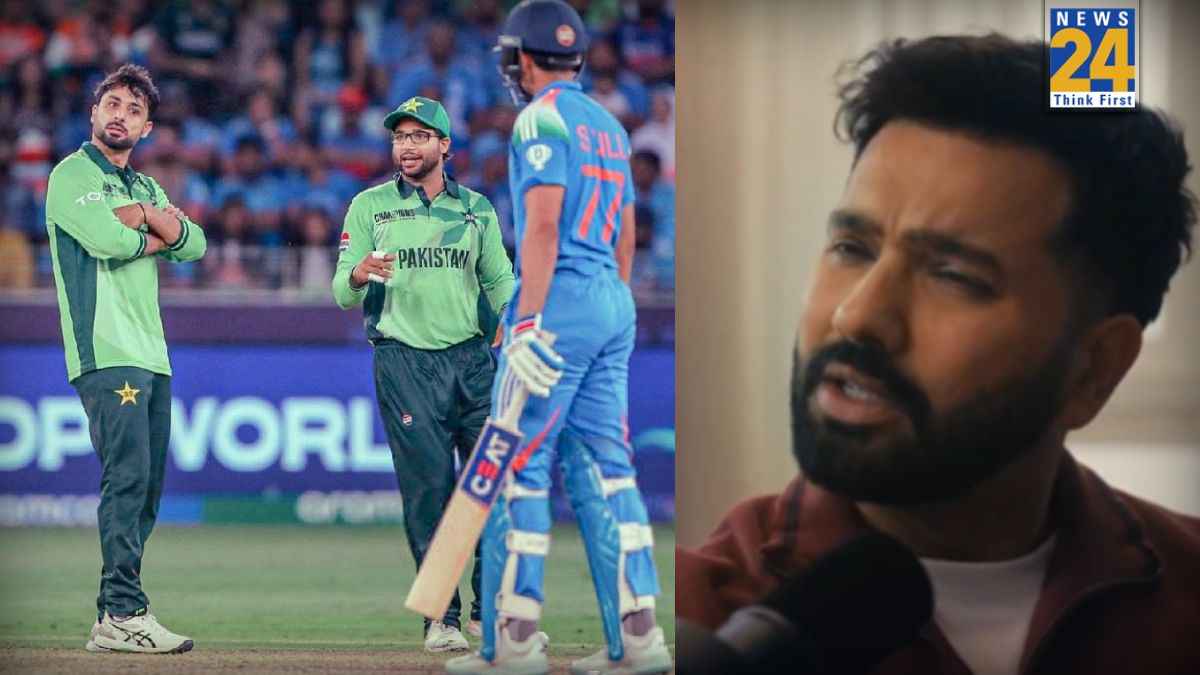 अबरार अहमद शुभमन गिल को इशारा करते हुए