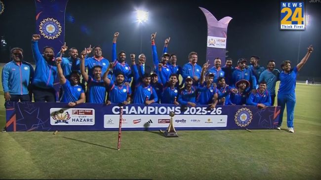 विदर्भ ने विजय हजारे ट्रॉफी का पहला खिताब जीता