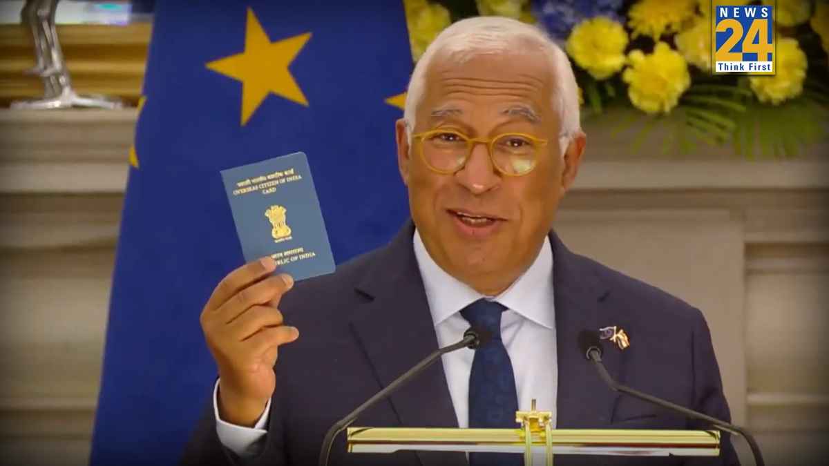 'मैं प्रवासी भारतीय नागरिक भी', EU परिषद अध्यक्ष सैंटोस कोस्टा ने PM मोदी के सामने दिखाया इंडियन पासपोर्ट