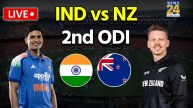 IND vs NZ 2nd ODI Live Cricket Match Score