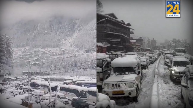 Manali Snowfall