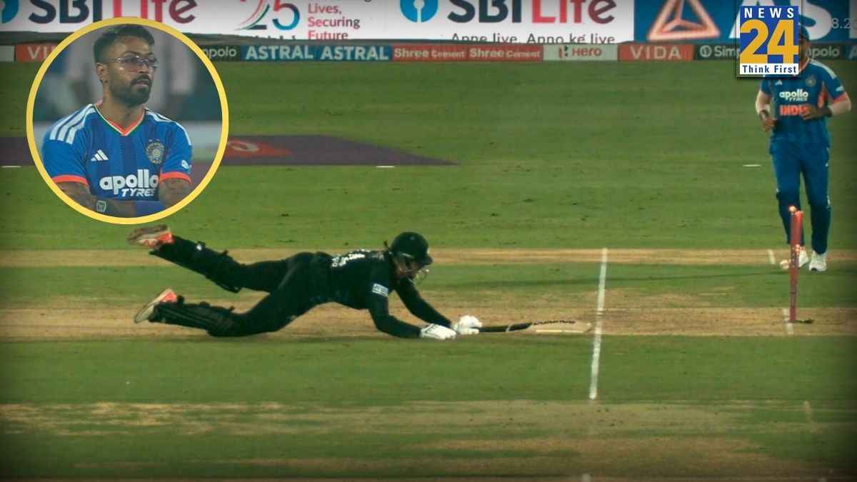 Mitchell Santner Run Out
