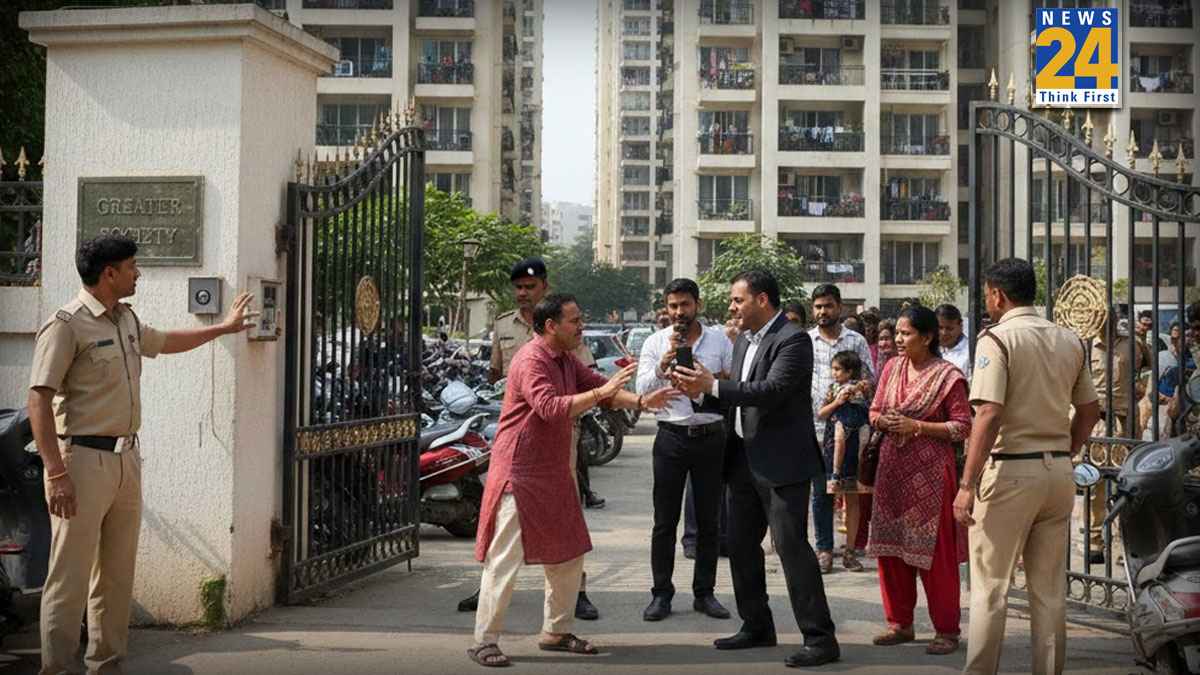 Greater Noida Society Clash