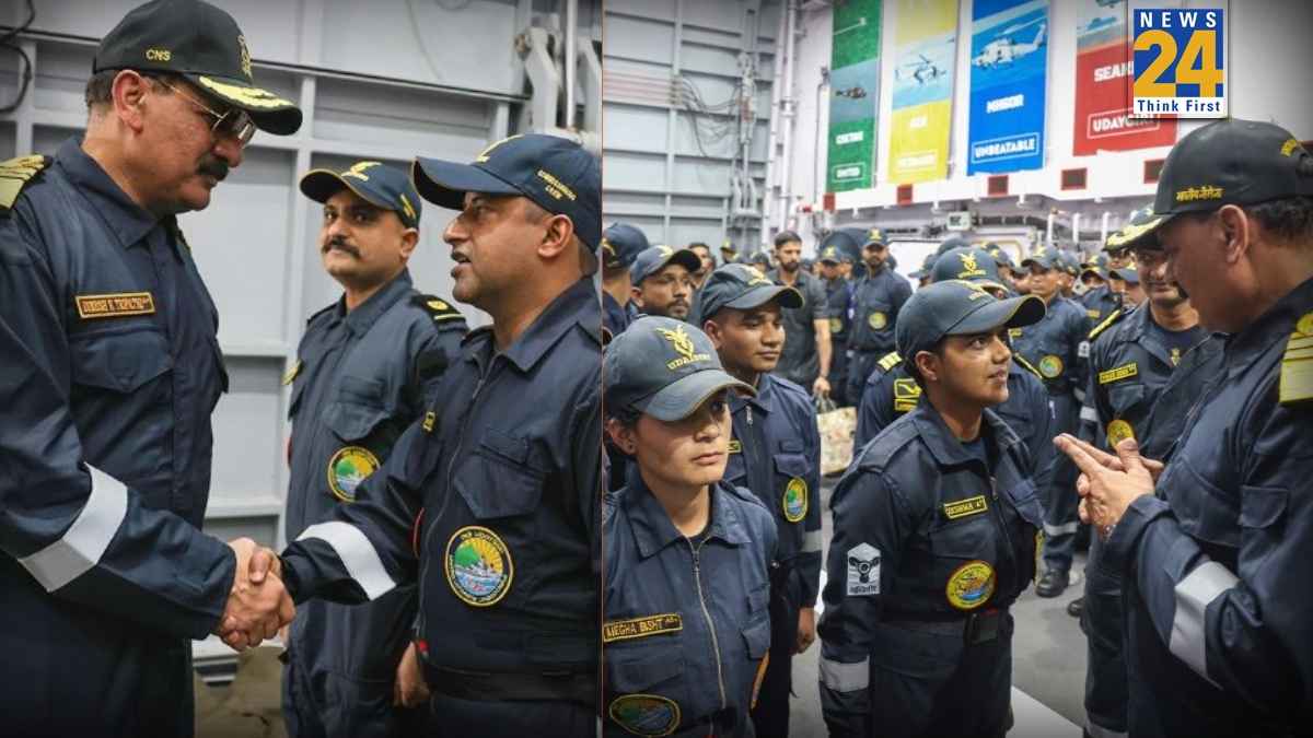 Navy Chief Tripathi suddenly arrived at the Eastern Naval Command