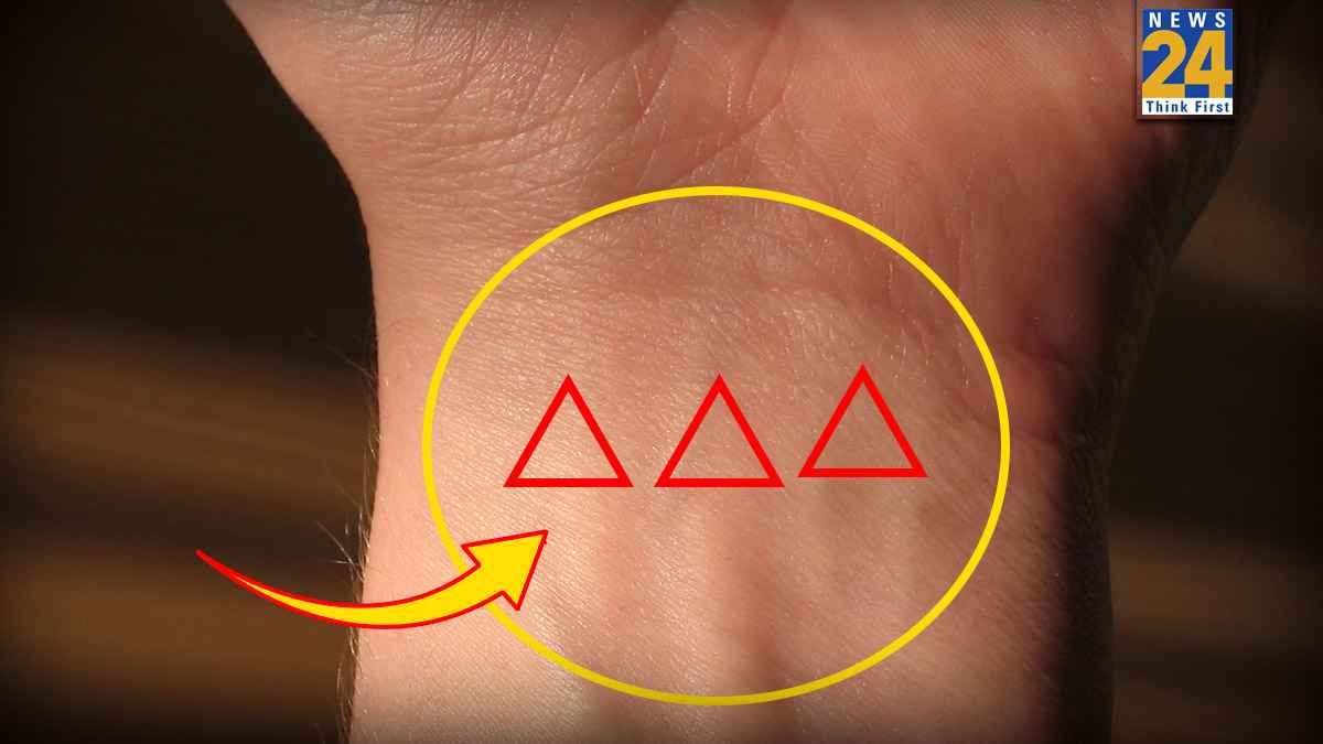 कलाई पर Triangle का निशान बनना शुभ है या अशुभ? जानें क्या कहता है सामुद्रिक शास्त्र