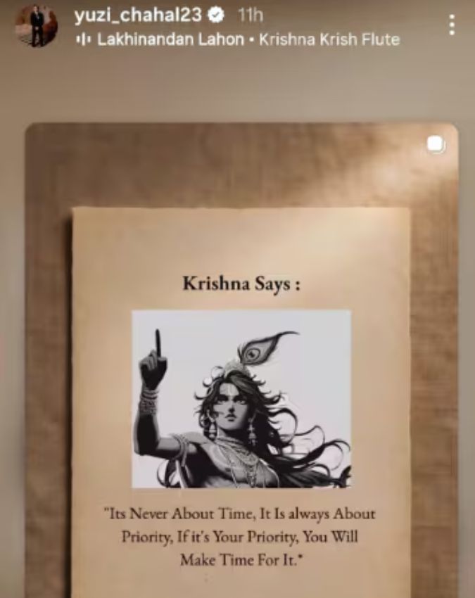 Yuzvendra Chahal Pens Cryptic Post