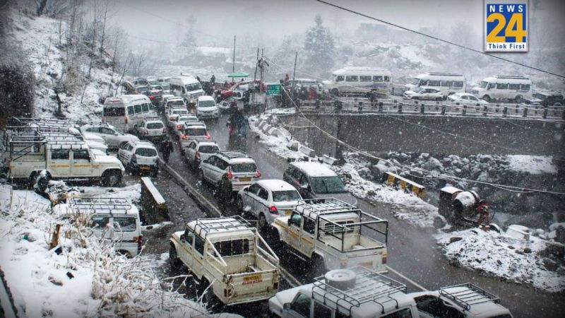 Manali snowfall