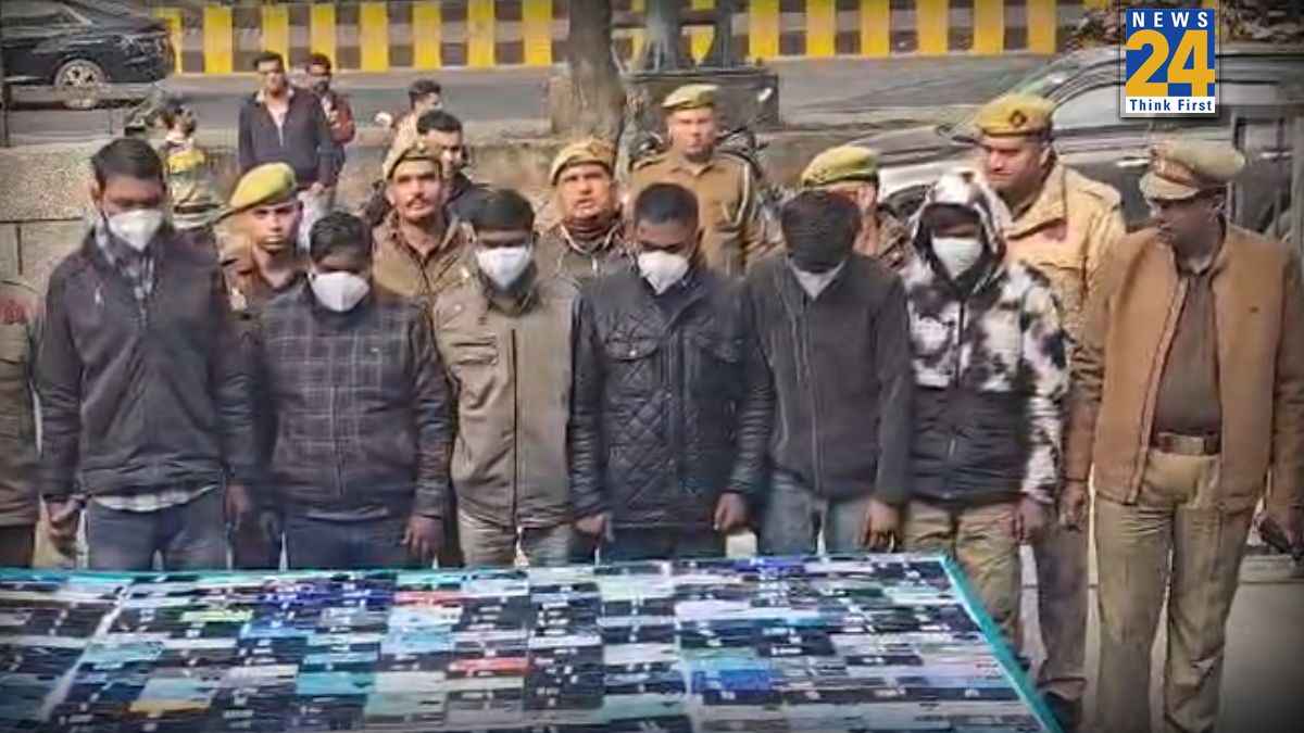 एनसीआर के मोबाइल चोर पर कडा प्रहार 8 करोड़ के 821 चोरी के मोबाइल फोन बरामद, अंतरराज्यीय गिरोह के 6 सदस्य गिरफ्तार