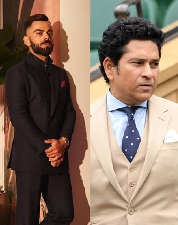Virat Kohli and Sachin Tendulkar-1-2