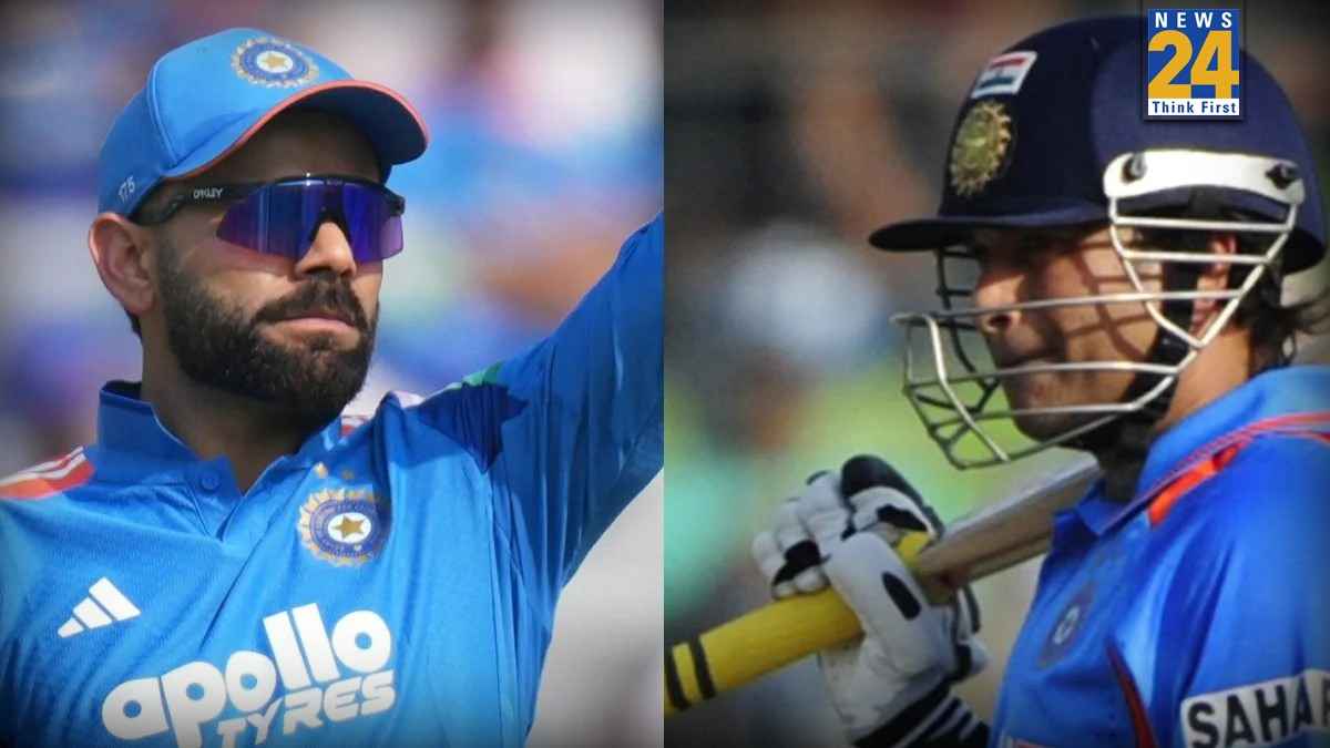 Virat Kohli and Sachin Tendulkar