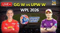 GG W vs UPW W WPL 2026 Live Score