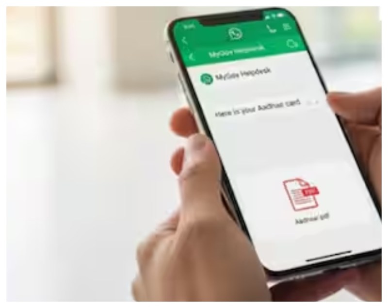 aadhaar on whatsapp -1-2