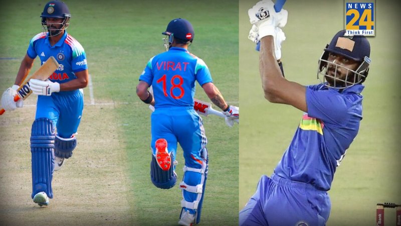 ruturaj gaikwad, virat kohli and axar patel ruturaj gaikwad, virat kohli and axar patel