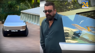 sanjay dutt with tesla