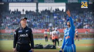 shubman gill and michael bracewell during toss