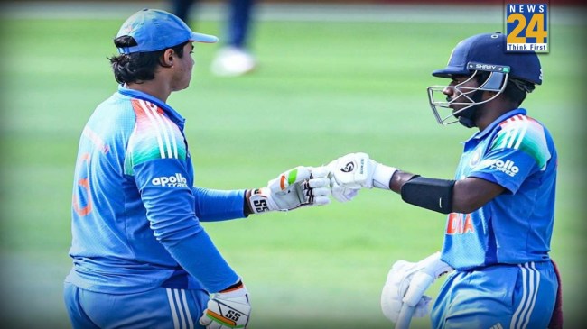 vaibhav suryavanshi with aaron george