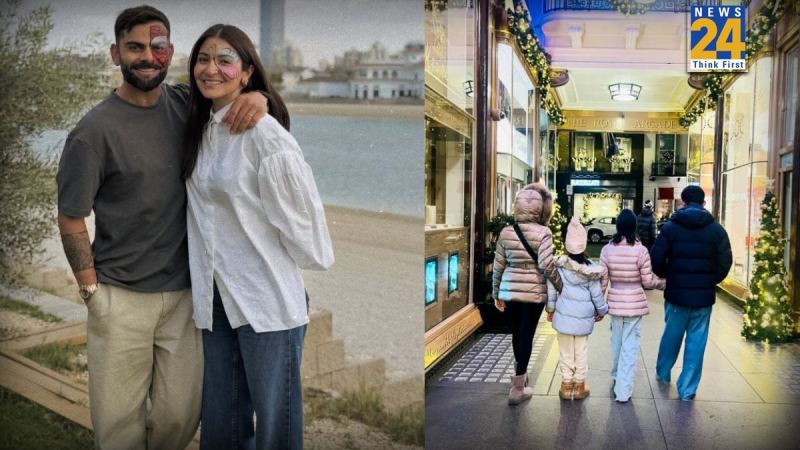 virat kohli, anushka sharma and gautam gambhir family in new year