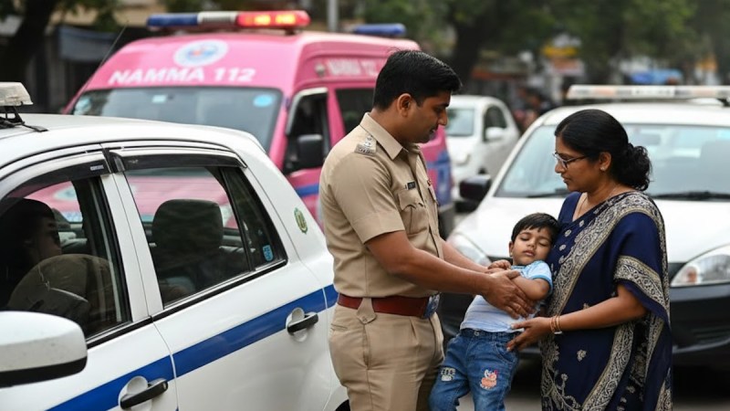 Bengaluru Couple forgets child in cab