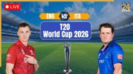 England vs Italy T20 World Cup 2026 Live Score
