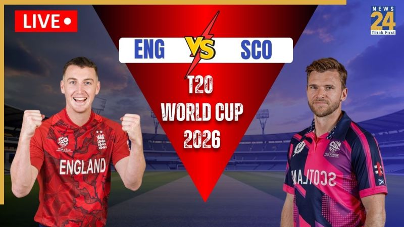 ENG vs SCO T20 World Cup 2026 Live Score