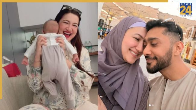 Gauahar Khan son Farwan face reveal